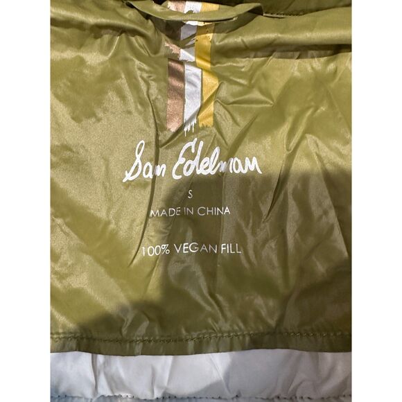 Sam Edelman Olive Green Puffer Jacket Coat Size Small - Picture 5 of 5